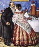 Konstantin Somov Pierrot and Lady painting